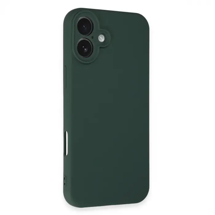 Apple İphone 16 Plus Kılıf First Silikon - Koyu Yeşil