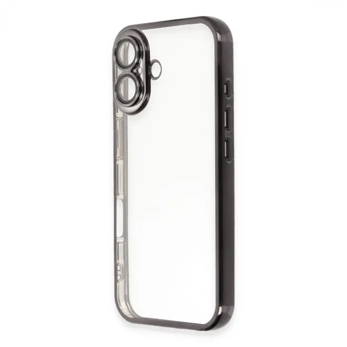 Apple İphone 16 Plus Kılıf Razer Lensli Silikon - Siyah