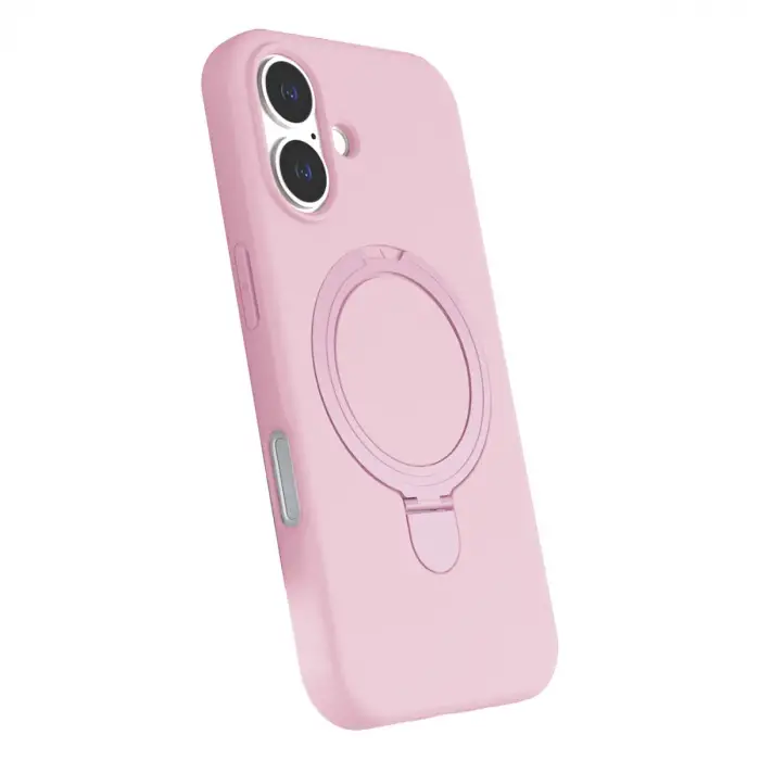 Apple İphone 16 Plus Regal Magsafe Standlı Kapak - Açık Pembe
