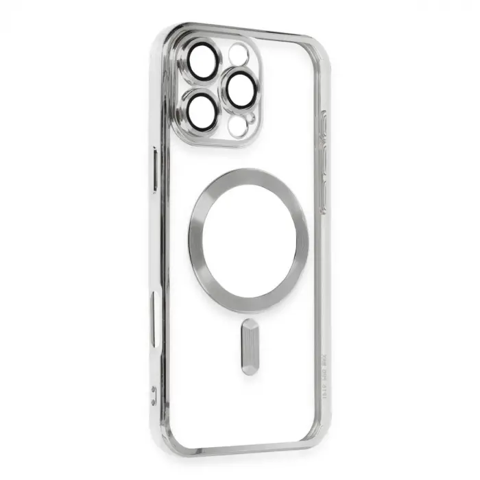Apple İphone 16 Pro Kılıf Kross Magneticsafe Kapak - Gümüş