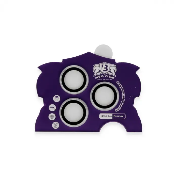 Apple İphone 16 Pro Max Bilvis Titan Kamera Lens - Gümüş