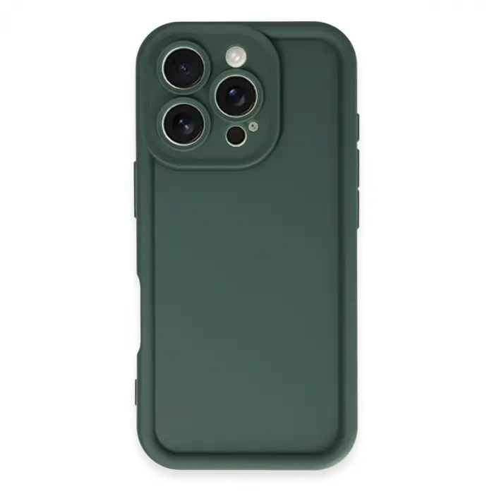 Apple İphone 16 Pro Max Kılıf Viera Silikon - Koyu Yeşil