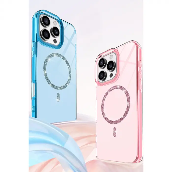 Apple İphone 16 Pro Max Live Diamond Magsafe Kapak - Yeşil