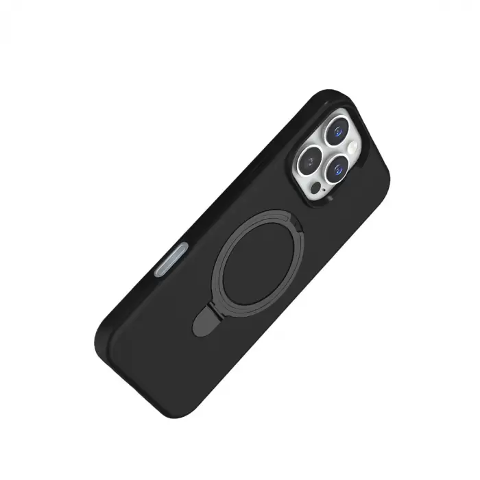 Apple İphone 16 Pro Regal Magsafe Standlı Kapak - Siyah