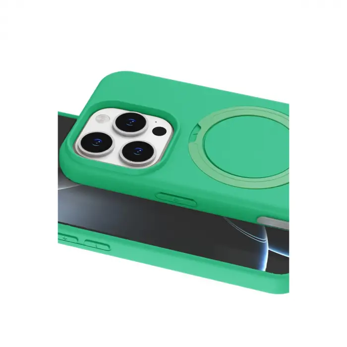Apple İphone 16 Pro Regal Magsafe Standlı Kapak - Yeşil