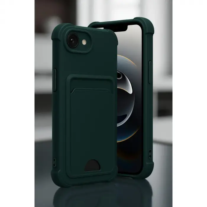 Apple İphone 16e Kelvin Kartvizitli Silikon - Derin Mor