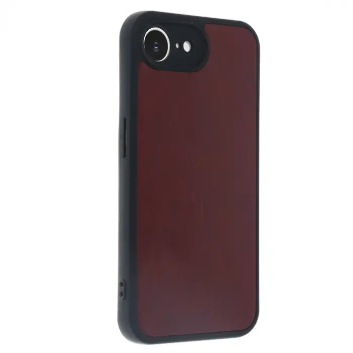 Apple İphone 16e Kılıf Aras Deri Kapak - Bordo