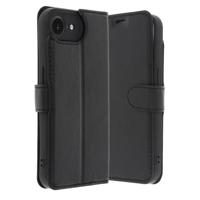 Apple İphone 16e Kılıf Trend S Plus Kapaklı Kılıf - Siyah