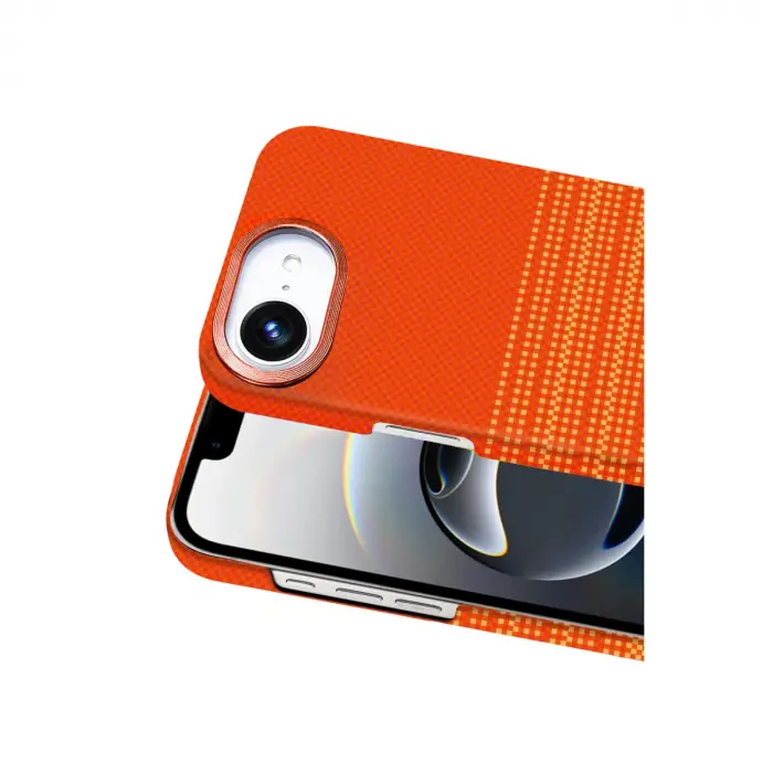 Apple İphone 16e Vega Magsafe Kapak - Turuncu