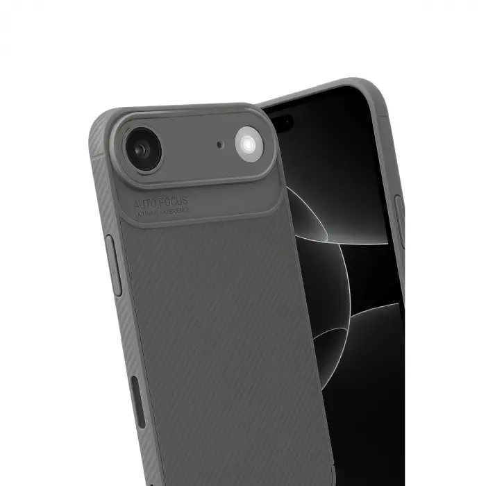 Apple İphone 17 Air Auto Focus Karbon Kapak - Gri