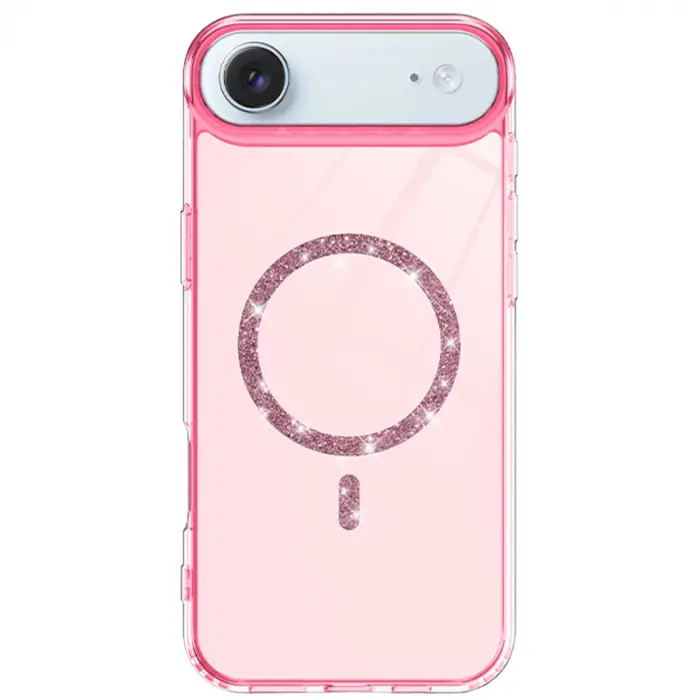 Apple İphone 17 Air Live Diamond Magsafe Kapak - Pembe