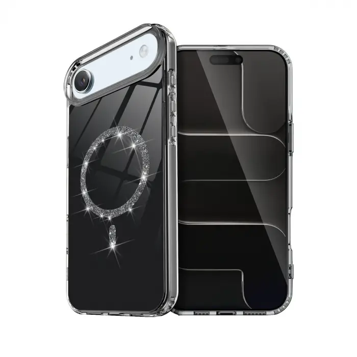 Apple İphone 17 Air Live Diamond Magsafe Kapak - Siyah