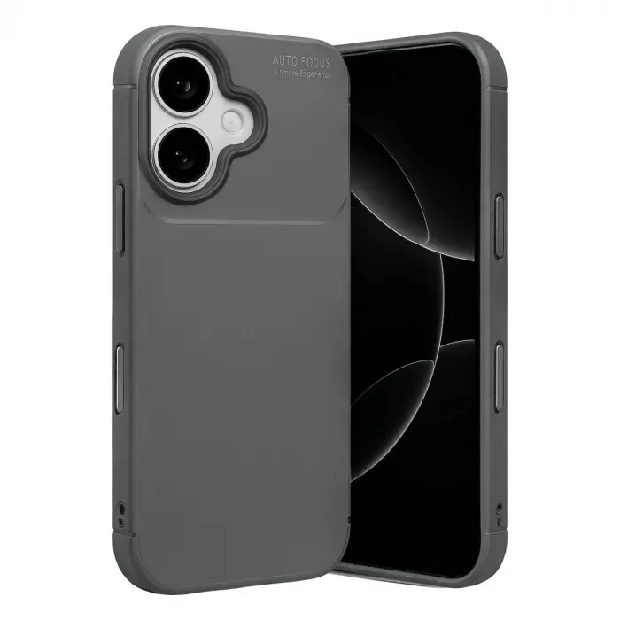 Apple İphone 17 Auto Focus Karbon Kapak - Gri