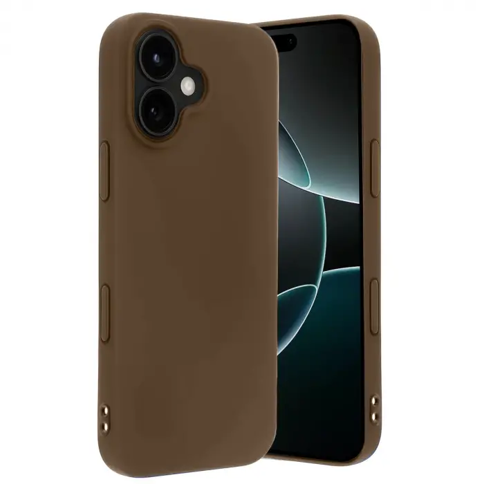 Apple İphone 17 First Silikon - Kahverengi