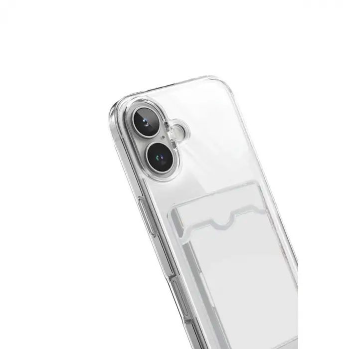 Apple İphone 17 Kart Şeffaf Silikon - Şeffaf