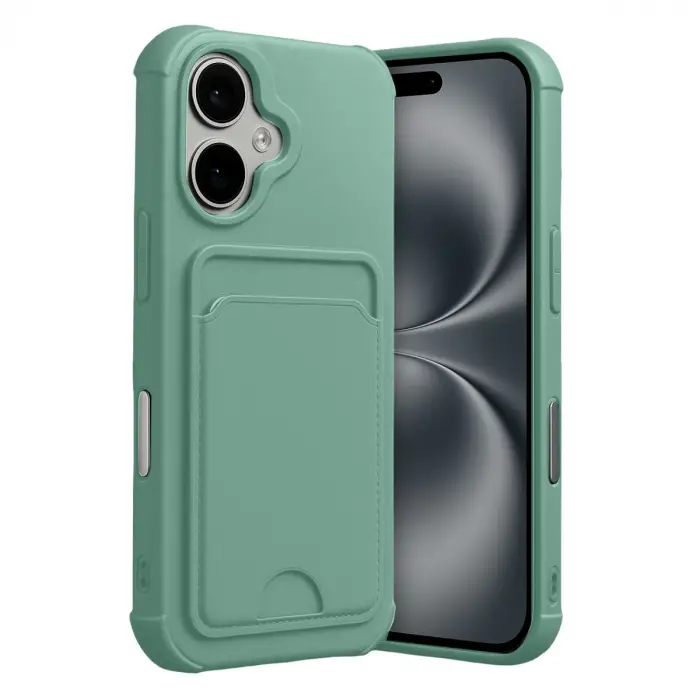 Apple İphone 17 Kelvin Kartvizitli Silikon - Açık Yeşil