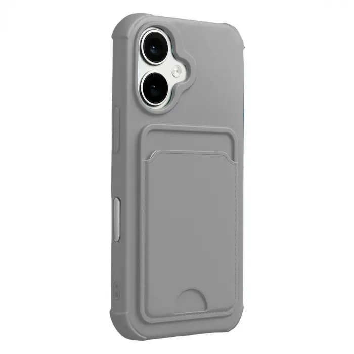 Apple İphone 17 Kelvin Kartvizitli Silikon - Gri