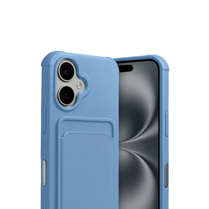 Apple İphone 17 Kelvin Kartvizitli Silikon - Mavi