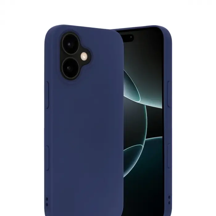 Apple İphone 17 Nano İçi Kadife Silikon - Lacivert