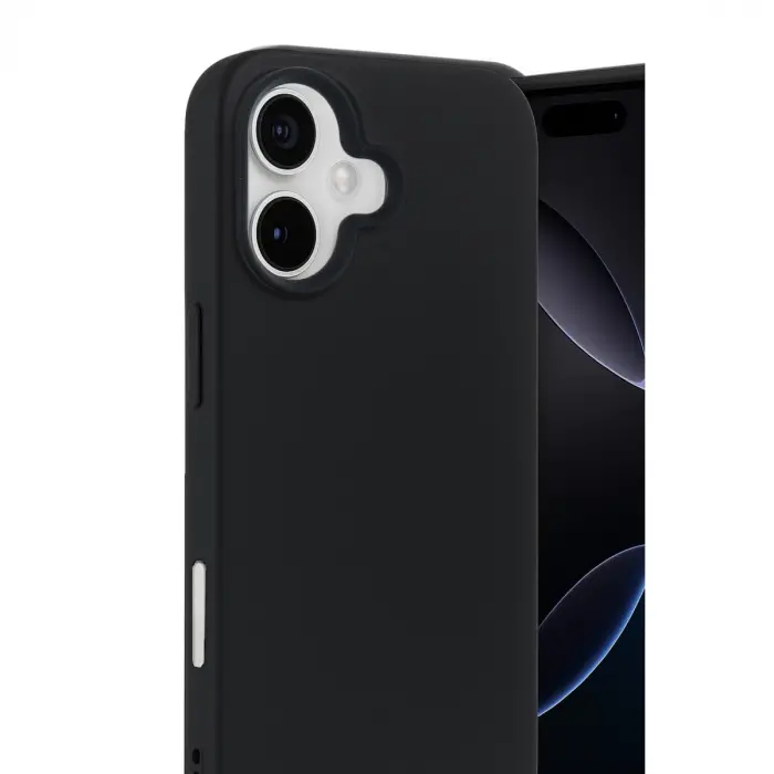 Apple İphone 17 Nano İçi Kadife Silikon - Siyah