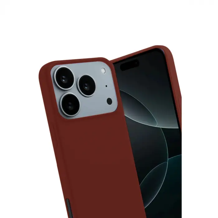 Apple İphone 17 Pro First Silikon - Bordo