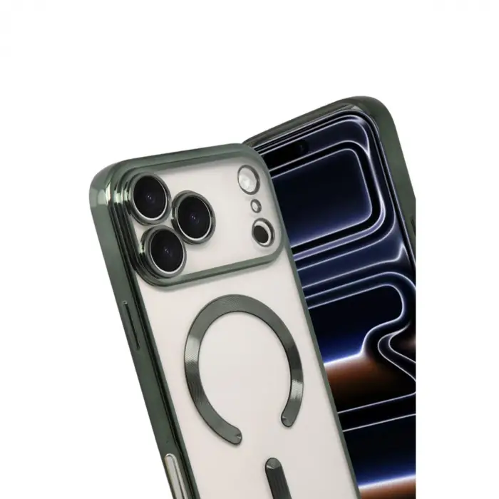 Apple İphone 17 Pro Kross Magneticsafe Kapak - Koyu Yeşil