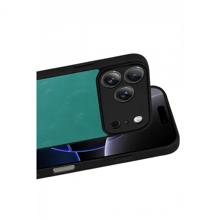 Apple İphone 17 Pro Max Aras Deri Kapak - Açık Yeşil