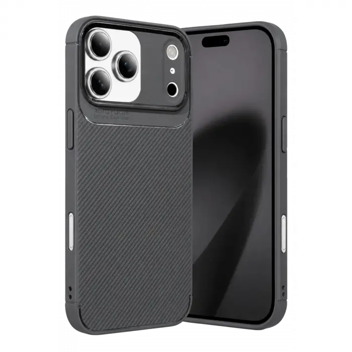 Apple İphone 17 Pro Max Auto Focus Karbon Kapak - Koyu Yeşil