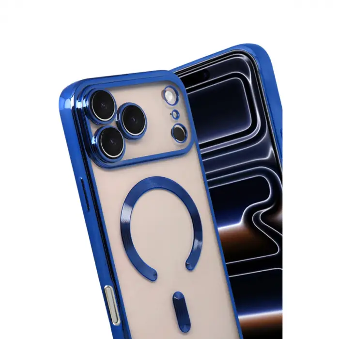 Apple İphone 17 Pro Max Kross Magneticsafe Kapak - Lacivert