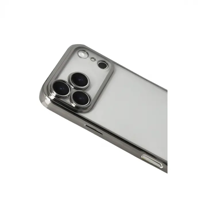 Apple İphone 17 Pro Max Razer Lensli Silikon - Titan Gri