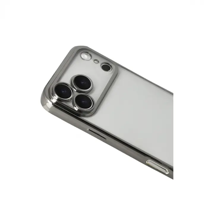 Apple İphone 17 Pro Max Razer Lensli Silikon - Titan Gri