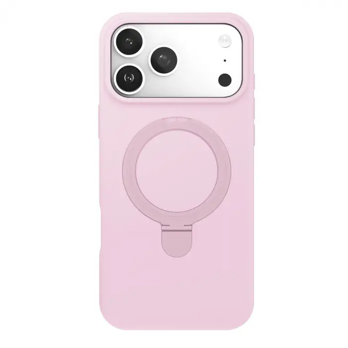 Apple İphone 17 Pro Max Regal Magsafe Standlı Kapak - Açık Pembe