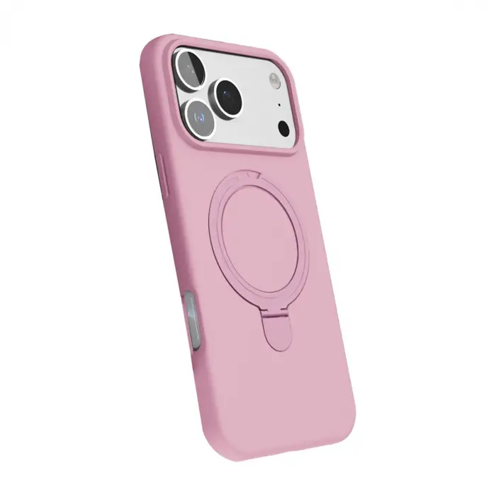 Apple İphone 17 Pro Max Regal Magsafe Standlı Kapak - Açık Pembe