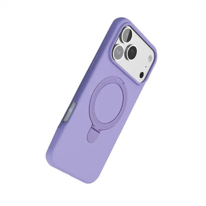 Apple İphone 17 Pro Max Regal Magsafe Standlı Kapak - Lila