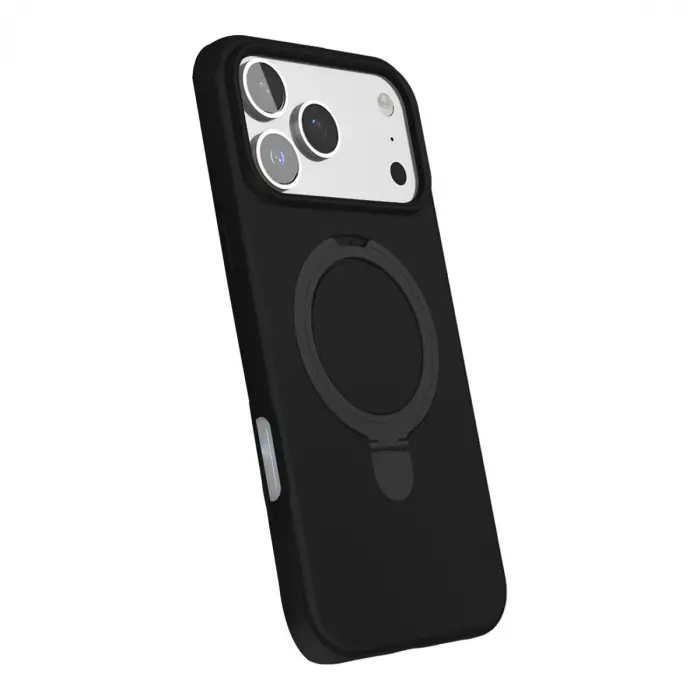 Apple İphone 17 Pro Max Regal Magsafe Standlı Kapak - Siyah