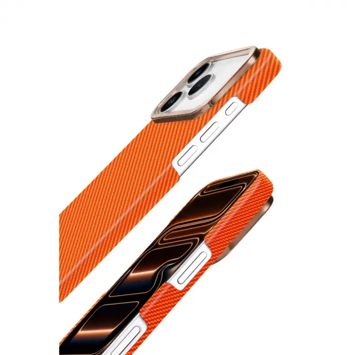Apple İphone 17 Pro Max Vega Magsafe Kapak - Turuncu