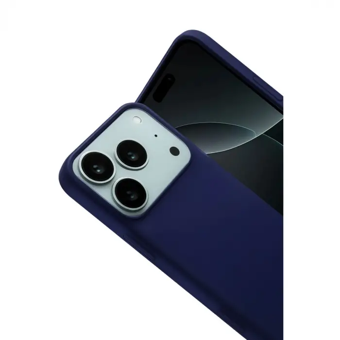 Apple İphone 17 Pro Nano İçi Kadife Silikon - Lacivert