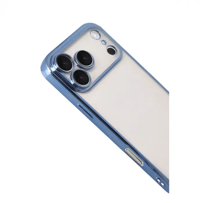 Apple İphone 17 Pro Razer Lensli Silikon - Açık Mavi