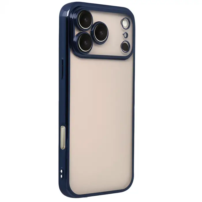 Apple İphone 17 Pro Razer Lensli Silikon - Lacivert