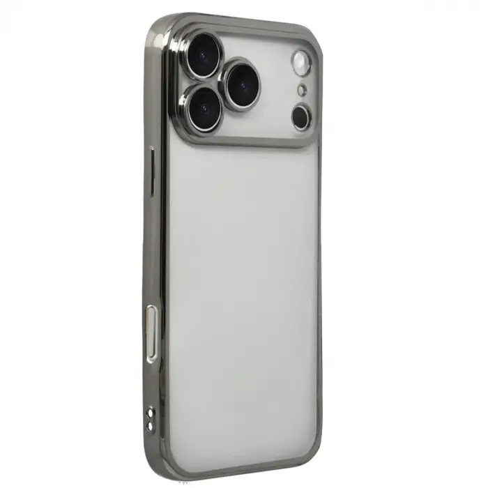 Apple İphone 17 Pro Razer Lensli Silikon - Titan Gri