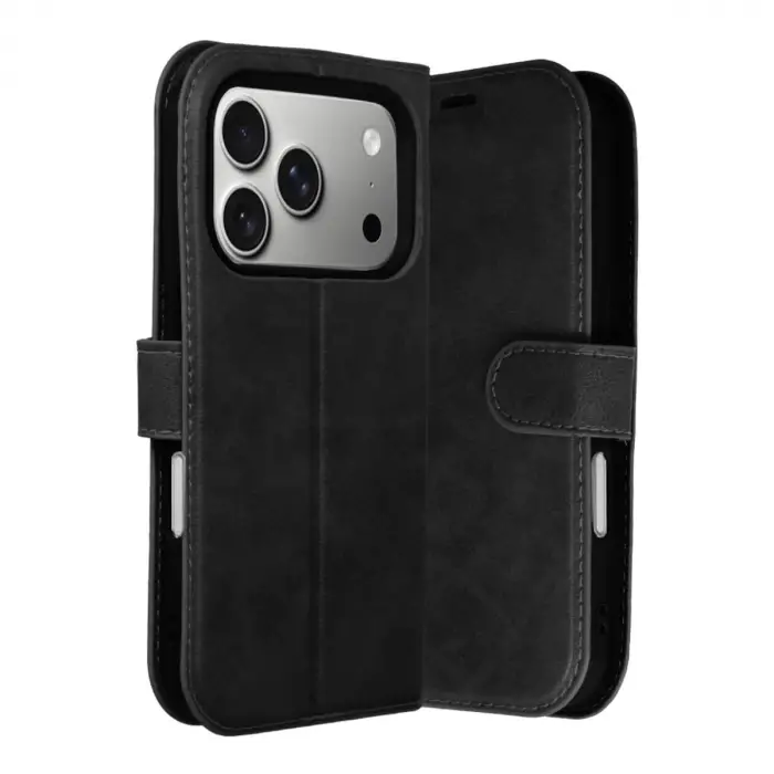 Apple İphone 17 Pro Trend S Plus Kapaklı Kılıf - Siyah