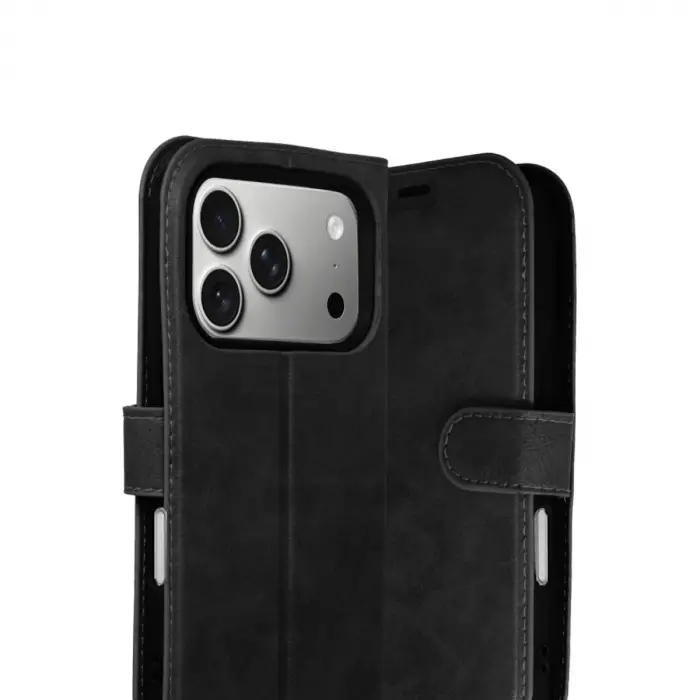 Apple İphone 17 Pro Trend S Plus Kapaklı Kılıf - Siyah