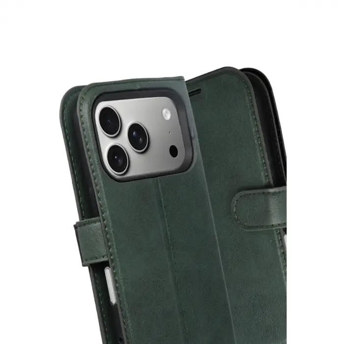 Apple İphone 17 Pro Trend S Plus Kapaklı Kılıf - Yeşil