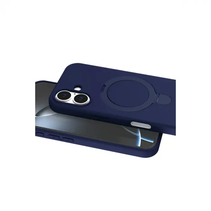 Apple İphone 17 Regal Magsafe Standlı Kapak - Lacivert