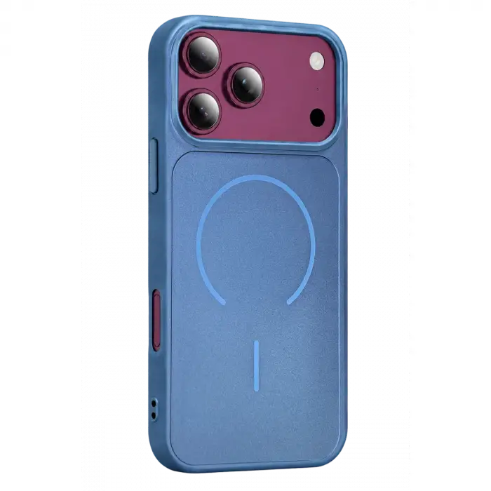 Apple İphone 18 Pro Max Azus Magsafe Kapak - Açık Mavi