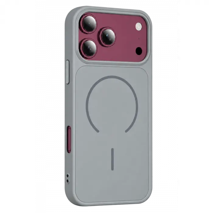 Apple İphone 18 Pro Max Azus Magsafe Kapak - Gri