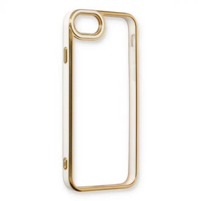 Apple İphone 6 Kılıf Liva Lens Silikon - Beyaz