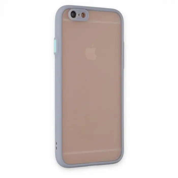 Apple İphone 6 Kılıf Montreal Silikon Kapak - Gri