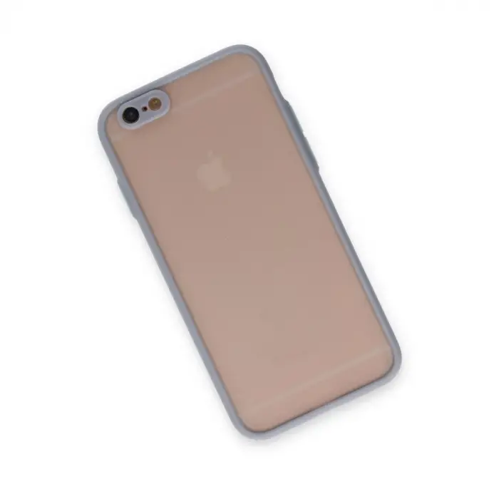 Apple İphone 6 Kılıf Montreal Silikon Kapak - Gri