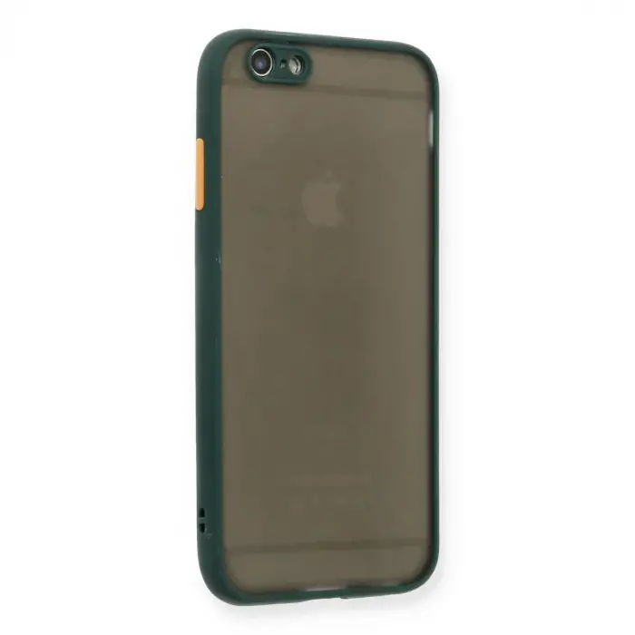 Apple İphone 6 Kılıf Montreal Silikon Kapak - Yeşil